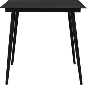 vidaXL vidaXL 3-częściowy zestaw mebli ogrodowych, czarny, PVC, rattan 8