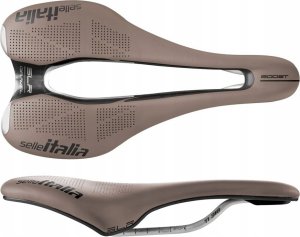 Selle Italia Siodło SELLE ITALIA SLR BOOST GRAVEL TI316, Superflow S (id match - S3), TI 316 Rail, Fibra-Tek, Light Gel, 204g, Brązowe (NEW) 7