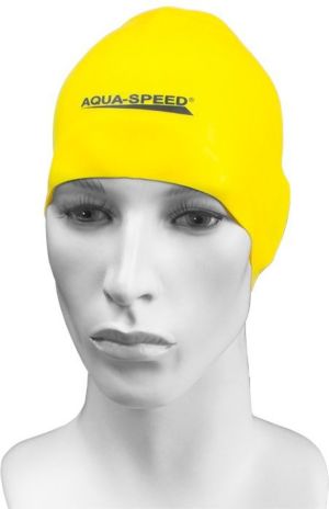 Aqua-Speed Czepek pływacki Silikon Mono Racer 18 żółty (48094) 1