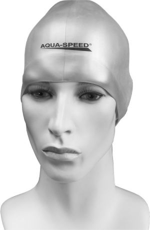 Aqua-Speed Czepek pływacki Silikon Mono Racer 26 srebrny (48095) 1