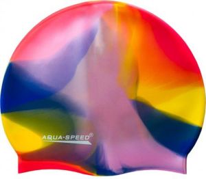 Aqua-Speed Czepek Silikonowy Bunt różowo-fioletowo-żółty (49257) 1