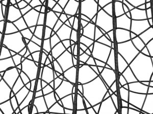 Beliani Fotel wiszący z technorattanu czarny ATRI II 6