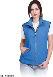 R.E.I.S. VHONEY-L - bezrękawnik damski z polaru, kołnierz ze stójką - biały 3XL 16