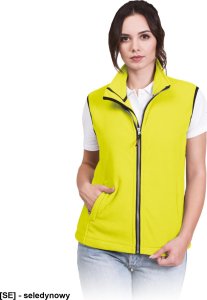 R.E.I.S. VHONEY-L - bezrękawnik damski z polaru, kołnierz ze stójką - biały 3XL 9