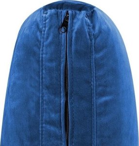 Beliani Moduł narożny welurowy niebieski EVJA 5