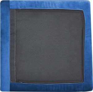 Beliani Moduł narożny welurowy niebieski EVJA 6