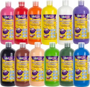 Strigo Farba plakatowa w butelce, 500 ml biała 2