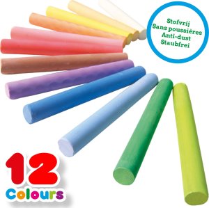 SES SES Kolorowa kreda w gąbką 12 kol. 00208 02084 12