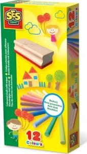 SES SES Kolorowa kreda w gąbką 12 kol. 00208 02084 10
