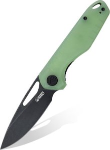 Kubey Knife Nóż składany Kubey Doris KU324B Dark Stonewashed D2 Jade G10 1