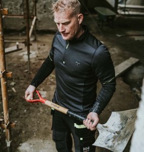 Helly Hansen Koszulka termo Helly Hansen Lifa Merino Zip Black 3