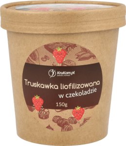 KruKam Truskawka liofilizowana w czekoladzie bez dodatku cukru 150g 1