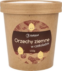 KruKam Orzechy ziemne w czekoladzie bez dodatku cukru 150g 1