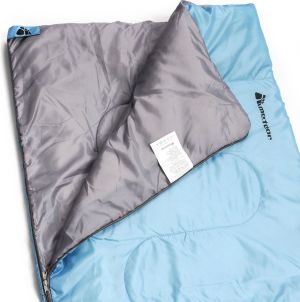 Meteor Śpiwór Dreamer srebrno-niebieski zamek lewy 6