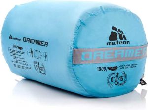 Meteor Śpiwór Dreamer srebrno-niebieski zamek lewy 8