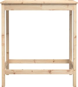 vidaXL Stolik barowy, 100x50x110 cm, lite drewno sosnowe 5