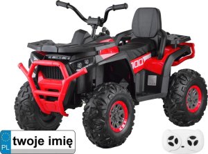 Jokomisiada Duży QUAD na akaumulator dla dziecka 4x4 led światła koła EVA 1