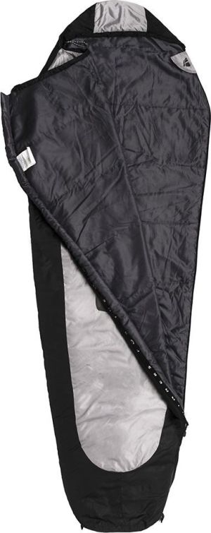 Meteor Śpiwór mumia Indus szaro-czarny zamek prawy 2