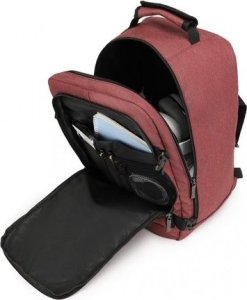 Plecak turystyczny Kono Mały Plecak Ryanair WizzAir 40x20x25 Czerwony 20L Expander 9