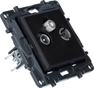 Legrand Gniazdo TV-R-SAT końcowe do instalacji typu gwiazda 1,5 dB- kolor czarny, NILOE STEP 2