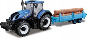 Teka New Holland T7.315 z przyczep± i belami słomy 1