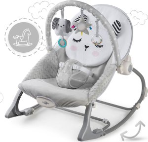 Nukido Leżaczek bujaczek z wibracją Nukido -  szary 5