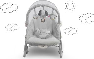 Nukido Leżaczek bujaczek z wibracją Nukido -  szary 6