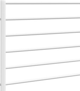 vidaXL vidaXL Metalowe wezgłowie, białe, 180 cm 6
