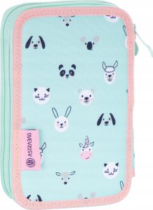 Piórnik Astra Piórnik podwójny z wyposaż Teddy Panda ASTRA 2