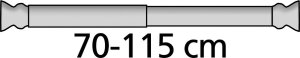 Wenko Teleskopowy drążek do zasłony prysznicowej, Ø 2 cm, 70-115 cm, WENKO 3