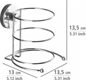Wenko Uchwyt na suszarkę do włosów MILAZZO, Vacuum-Loc - stal chromowana, WENKO 3