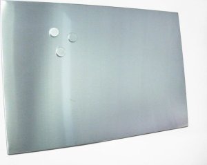 Zeller Tablica magnetyczna na notatki INOX + 3 magnesy, 60x80 cm, ZELLER 6