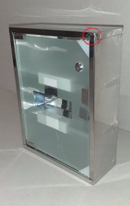 Wenko Apteczka MEDICINE CHEST zamykana na kluczyk - 30 x 12 x 40 cm, WENKO 5