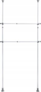 Wenko Szyna do garderoby, drążek do ubrań HERKULES 2 sztuki, 75-120cm, WENKO 6
