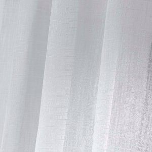 Douceur d`Interieur Firana do salonu z efektem lnu 140 x 240 cm, HALTONA, kolor biały 3