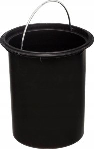 Kosz na pranie 5five Kosz łazienkowy na śmieci z bambusową pokrywą MODERN, biały, 3 l 2