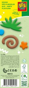 SES plastelina Nature* 4x90g 00513 05139 4