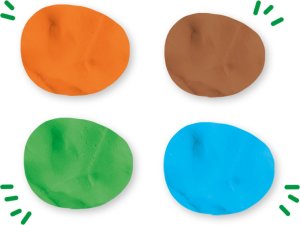 SES plastelina Nature* 4x90g 00513 05139 5