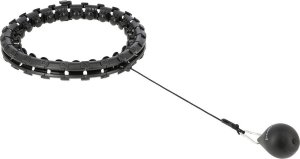 HMS Zestaw hula hop z wypustkami i obciążnikiem HMS hhw01 czarne   pas wyszczuplający br163 czerwony 5