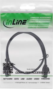 InLine InLine® Patch cable slim, U/FTP, Cat.8.1, TPE halogen-free, black 0.25m 2