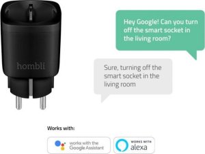 Avanca International BV Hombli smarte Steckdose EU, schwarz, 2+1 Promo Pack 8