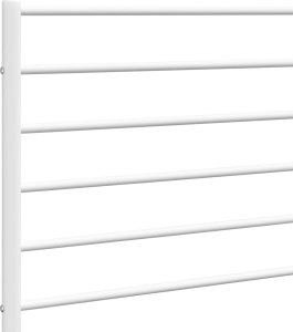 vidaXL vidaXL Metalowe wezgłowie, białe, 200 cm 6