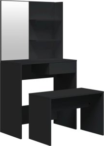 vidaXL vidaXL Toaletka, czarna, 74,5x40x141 cm 2