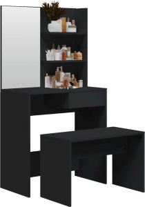 vidaXL vidaXL Toaletka, czarna, 74,5x40x141 cm 3