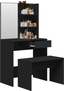 vidaXL vidaXL Toaletka, czarna, 74,5x40x141 cm 4