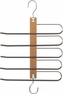 5five Drewniany wieszak na spodnie, 5 par 5