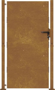 vidaXL Furtka ogrodowa, 105x205 cm, stal kortenowska 4