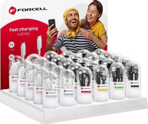 Kabel USB ForCell USB-A - USB-C 1 m Czarny 4