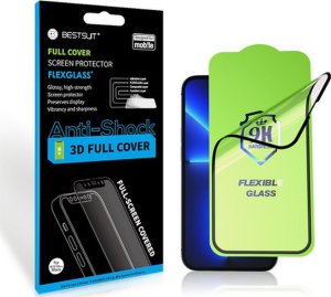 Partner Tele.com Szkło hybrydowe Bestsuit Flexible 5D Full Glue do iPhone 15 Pro Max czarny 1