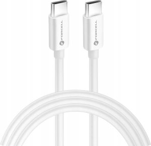 Kabel USB ForCell FORCELL F-ENERGY C339 kabel Typ C do Typ C PD QC4.0 5A 100W 2 m biały 1